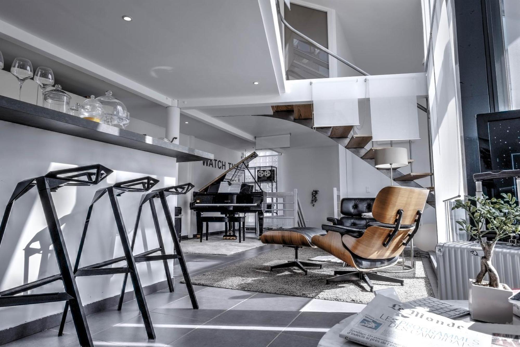 Apartamento Beautiful Loft 130M2 Sun And Free Parking Ok 1M95 La Garenne-Colombes Exterior foto